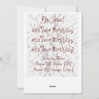 Carte de Noël Art Maze Nativité