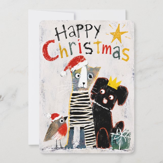 Carte de Noël artistique (Devant)