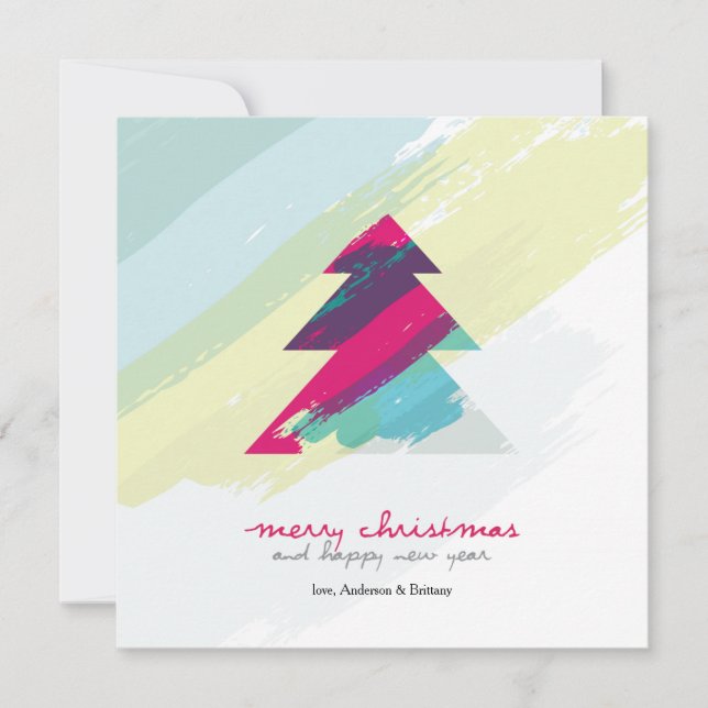 Carte de Noël artistique (Devant)