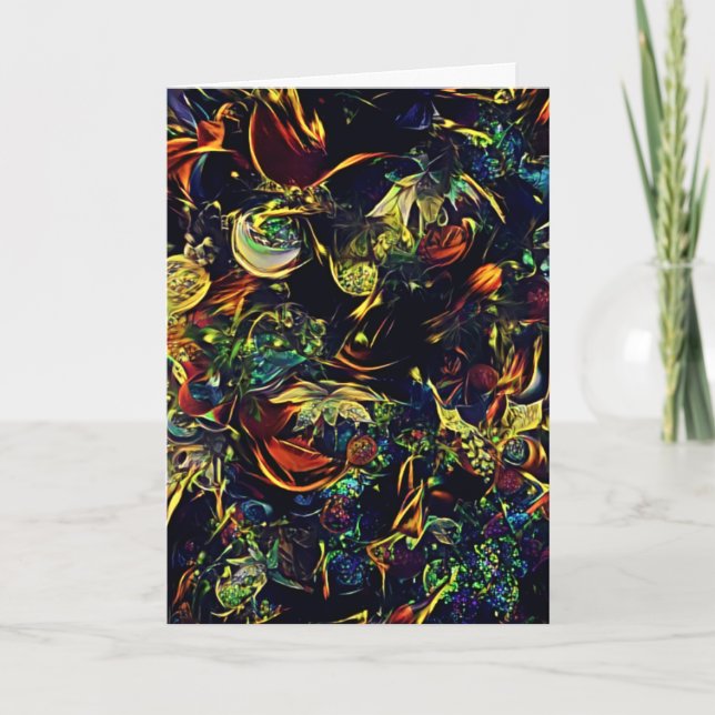 Carte de Noël Artsy Avante-Garde (Devant)