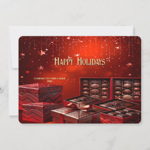 Carte de Noël au chocolat