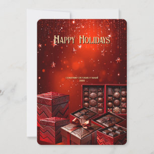 Carte de Noël au chocolat