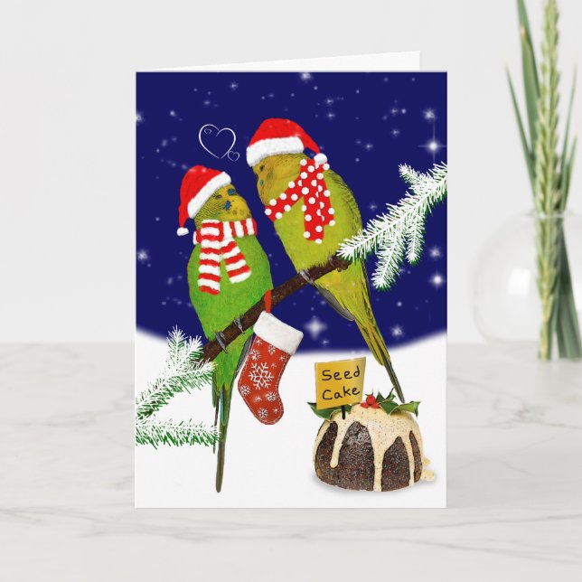 Carte de Noël au gâteau de graines (Devant)