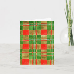 Carte de Noël au tartan MAC GREGOR