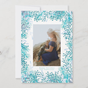 Carte de Noël aux Baies Turquoise