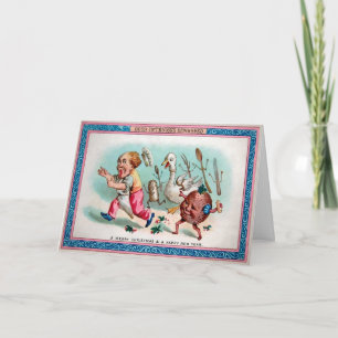 Carte de Noël aux Belles Intentions Victoriennes