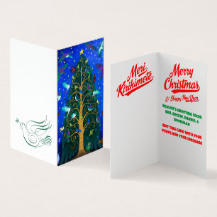 Carte de Noël aux oiseaux de Nouvelle-Zélande