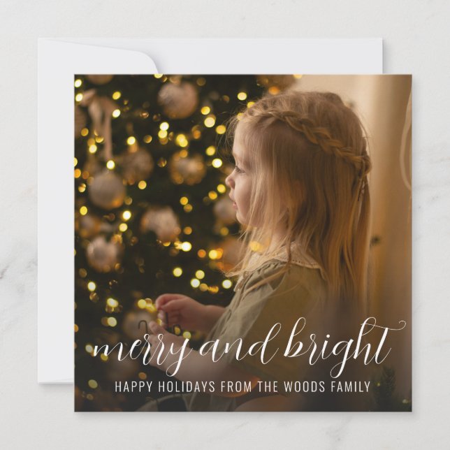 Carte de Noël avec arbre de Noël (Devant)