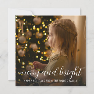 Carte de Noël avec arbre de Noël