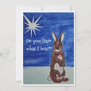 Carte de Noël avec Bunny