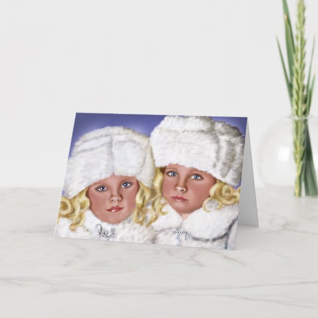 Carte de Noël avec enfants (Devant)