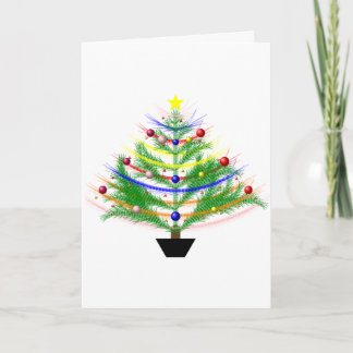 Carte de Noël avec l'arbre