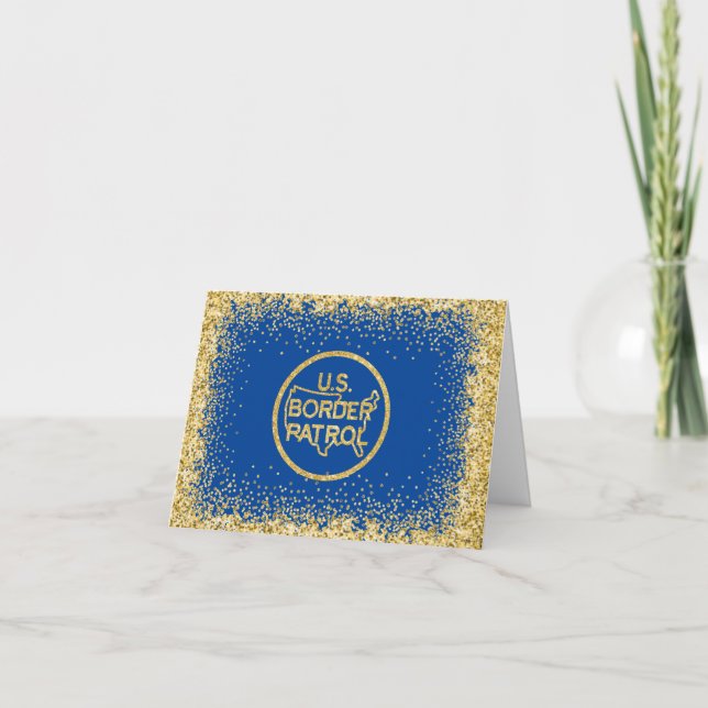 Carte de Noël avec le logo scintillant de la patro (Devant)