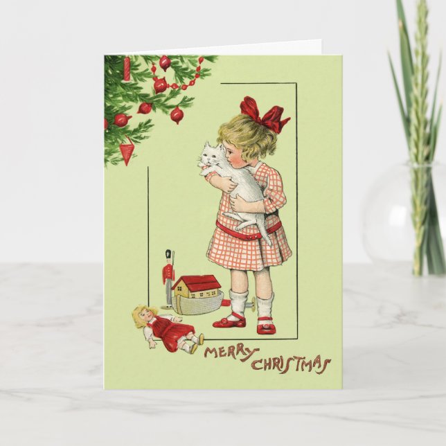 Carte de Noël avec l'enfant doux… - Customisé (Devant)