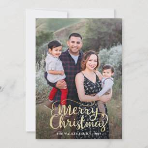 Carte de Noël avec lettrage manuel