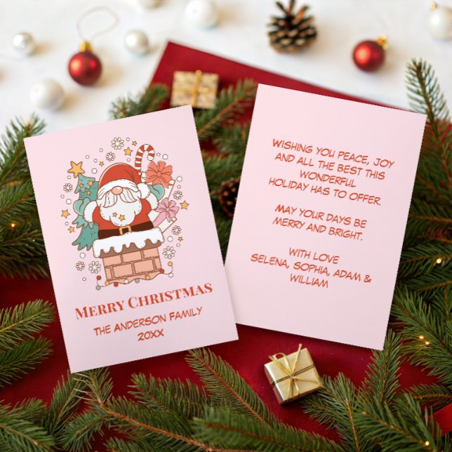 Carte de Noël avec lutin de Noël mignon (Créateur téléchargé)