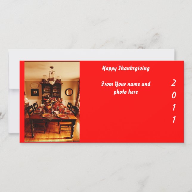 Carte de Noël avec photo (Devant)