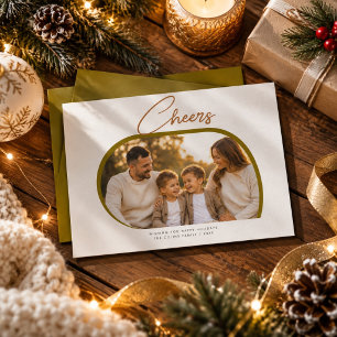 Carte de Noël avec Photo de Famille à l'Écriture I