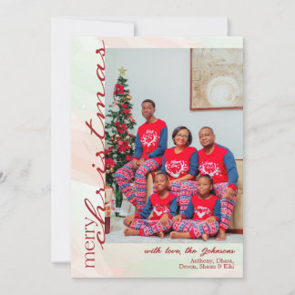 Carte de Noël avec photo de famille ; Carte person