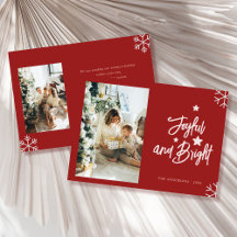 Carte de Noël avec photo de famille joyeuse et lum