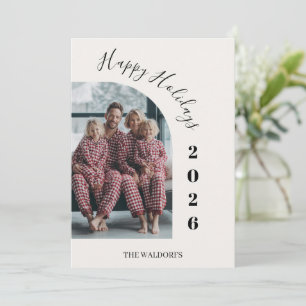 Carte de Noël avec photo de famille Joyeuses Fêt