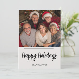 Carte de Noël avec photo de famille Joyeuses Fêt