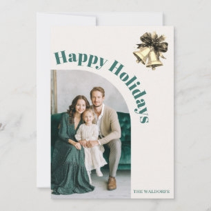 Carte de Noël avec photo de famille Joyeuses Fêt