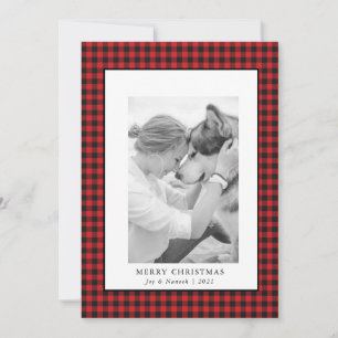 Carte de Noël avec photo de l'animal familier à ca
