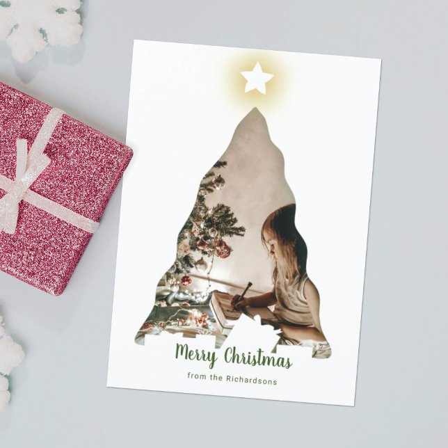Carte de Noël avec photo du sapin (Créateur téléchargé)