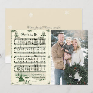Carte de Noël avec photo et chant de Noël Jingle B