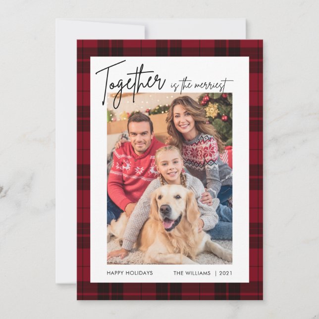 Carte de Noël avec photo Joyeuses Fêtes (Devant)