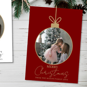 carte de Noël avec photo Joyeux Noël