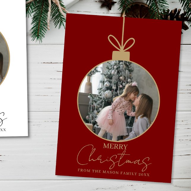 carte de Noël avec photo Joyeux Noël (Créateur téléchargé)