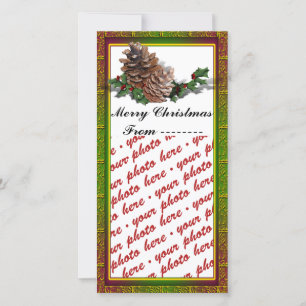 Carte de Noël avec photo ou étiquette cadeau avec