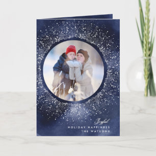 Carte de Noël avec photo pour les fêtes de fin d'a
