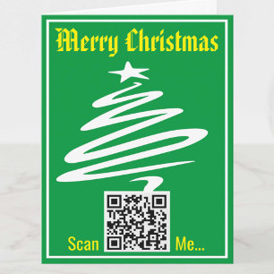 Carte de Noël avec votre code QR