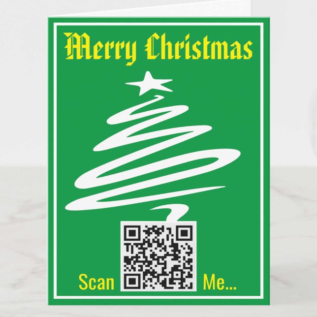 Carte de Noël avec votre code QR (Créateur téléchargé)