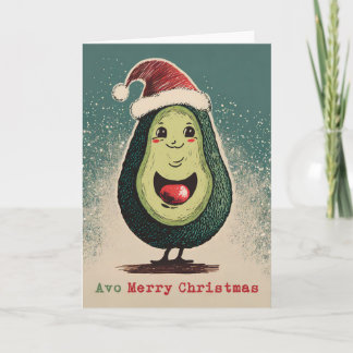 Carte de Noël Avocado