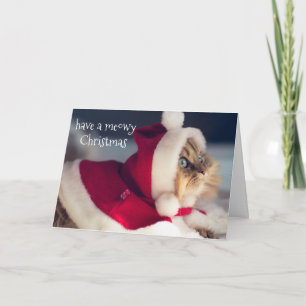 Carte de Noël - Avoir un Noël Meowy