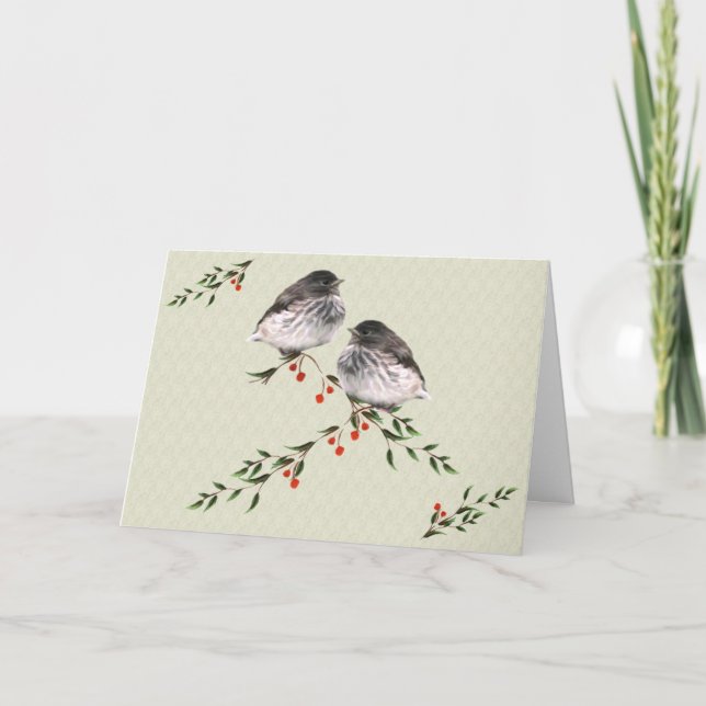 Carte de Noël Baby Juncos (Devant)