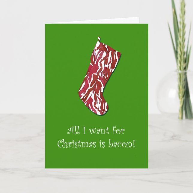 Carte de Noël Bacon (Devant)