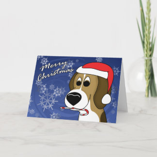 Carte de Noël Beagle Cartographie de Noël
