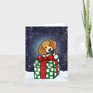 Carte de Noël Beagle KiniArt
