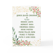 Carte de Noël Beaver Island