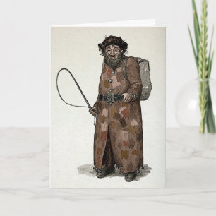 Carte de Noël Belsnickel vintage