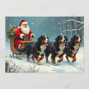 Carte de Noël Berner Sennen
