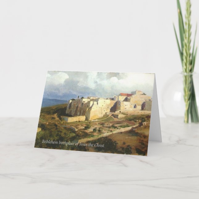 Carte de Noël Bethlehem (Devant)