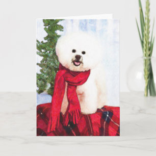 Carte de Noël Bichon Frise