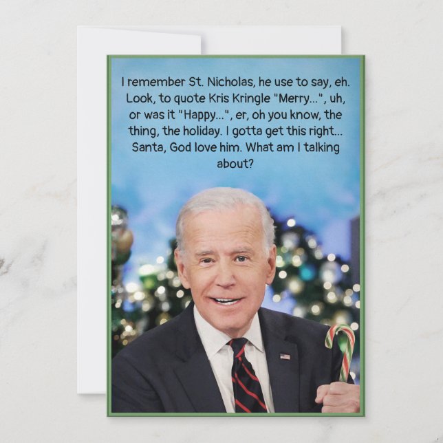 Carte de Noël Biden (Devant)