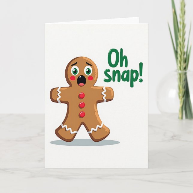 Carte de Noël Biscuit Fantaisiste (Devant)